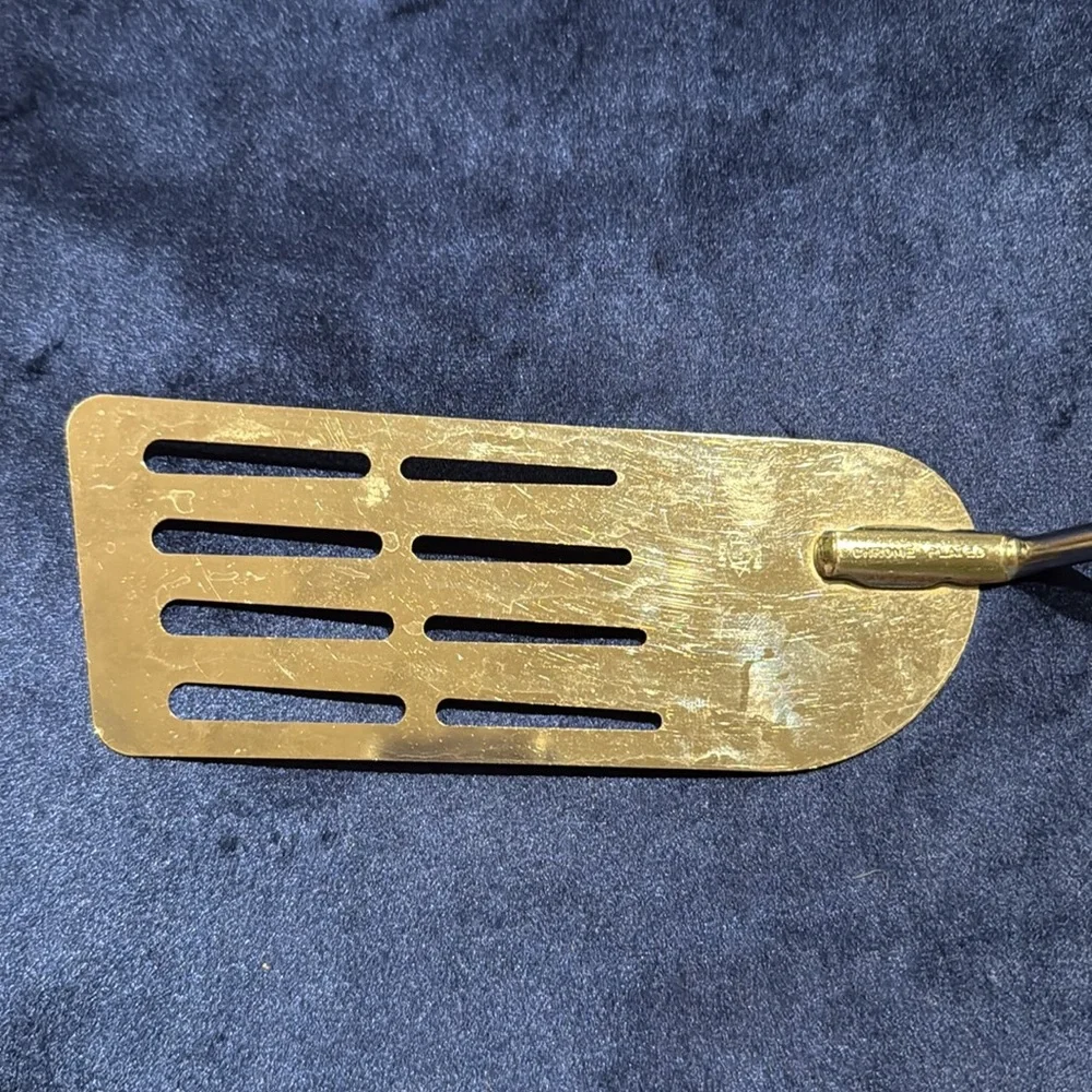 Vintage Ekco A&J Chrome Plated Art Deco Spatula Pancake Flipper MADE IN USA!